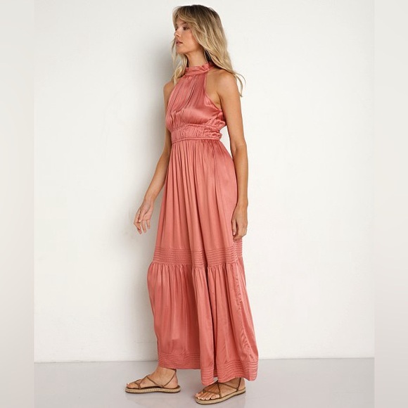 🆕Cleobella Margot Ankle Dress Rose Sz M - Picture 3 of 9